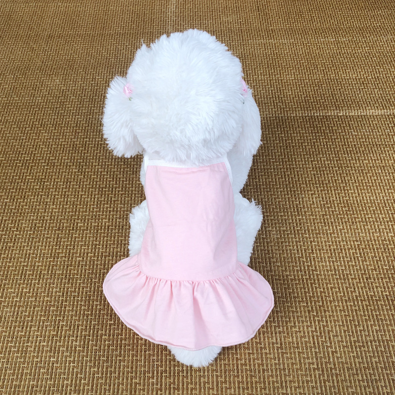 애완 동물 의류 봄과 여름 고양이 스커트 커플 슬링 애완 동물 용품 테디 Bixie 중소 개 의류