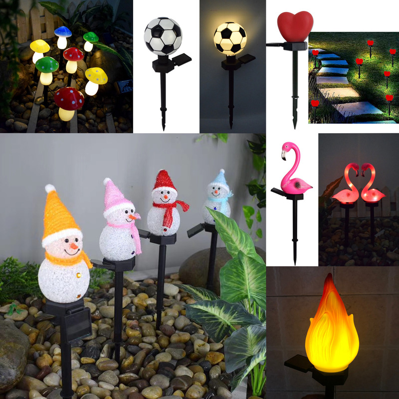 Solar outdoor garden lamp plastic animal model simulation ground plug Camping Park home decoration landscape lamp Solar outdoor garden lamp plastic animal model simulation ground plug Camping Park home decoration landscape lamp