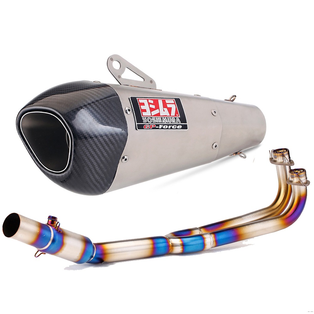 Scooter Modified Exhaust Pipe Stainless Steel Front Section Scorpio Exhaust Pipe Full Section Suitable for Kymco Guangyang Ak550