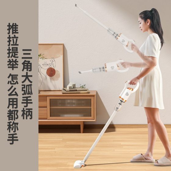 Cross-border New High-power Handheld Household Car Vacuum Cleaner Dual-purpose Wireless High-power Dust Removal Mite Vacuum Cleaner