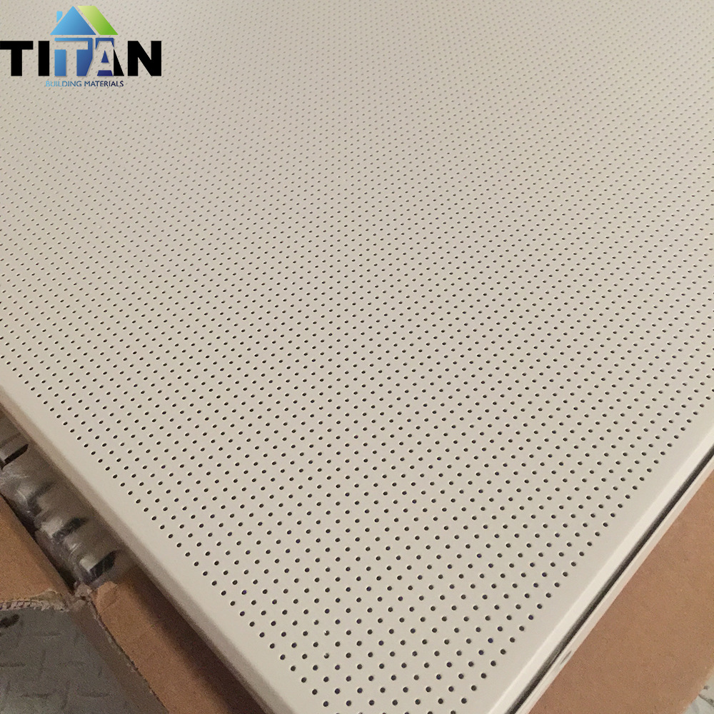 Perforated Aluminum Ceiling Perforado Techo de aluminio Perforado Metal Tablero fonoabsorbente