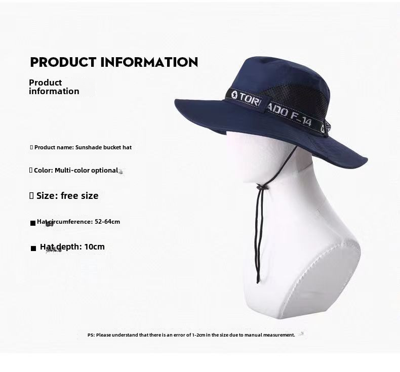 Hatt Herr Solhatt Utomhus Sommar Solskydd Resa Fritid Koreansk Fiskarhatt Herr Bergsklättring Fiske Solhatt_voghion.com