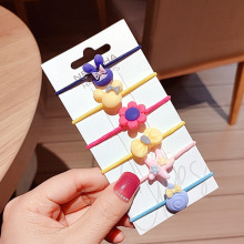 网络爆款儿童发饰皮筋头绳 卡通打底女童扎头发皮筋发圈套装地摊