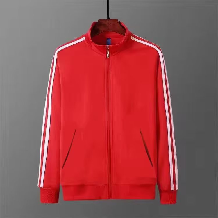 Ropa deportiva, chaqueta, ropa de grupo, camiseta de tres barras para correr, ropa de trabajo de los estudiantes, comercio exterior al por mayor