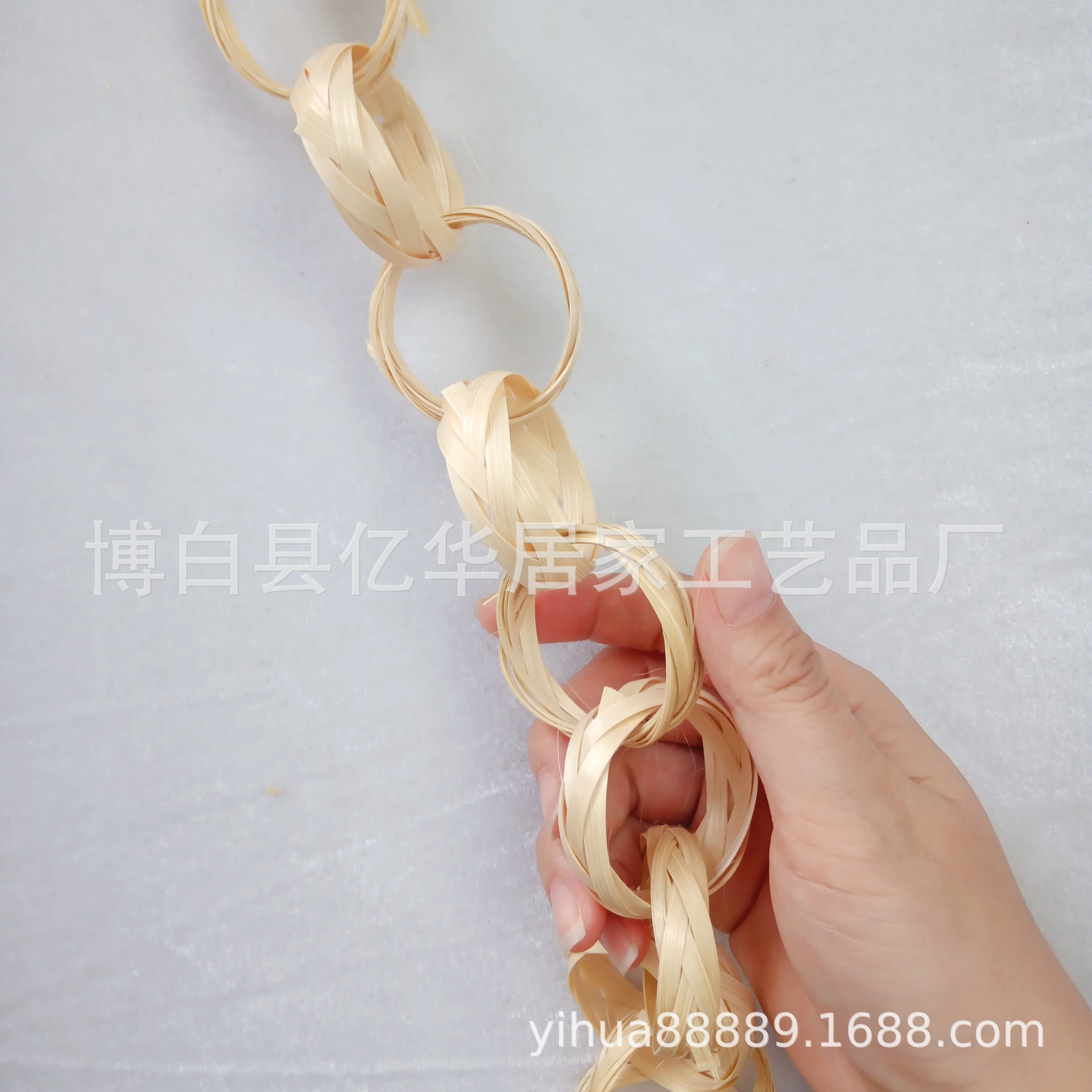 竹编竹帘竹圆圈竹串竹链条竹制品区角手工编织竹子创意悬挂吊饰品-阿里巴巴