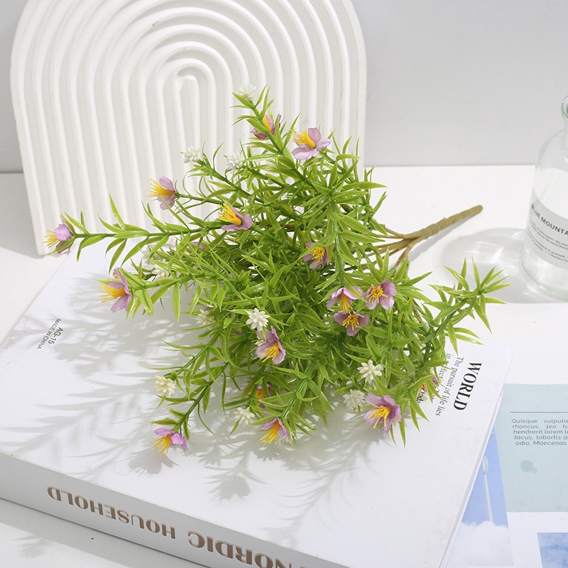 Small wildflower starry Daisy water plant artificial flower artificial flower bouquet home decoration flower accessories_voghion.com