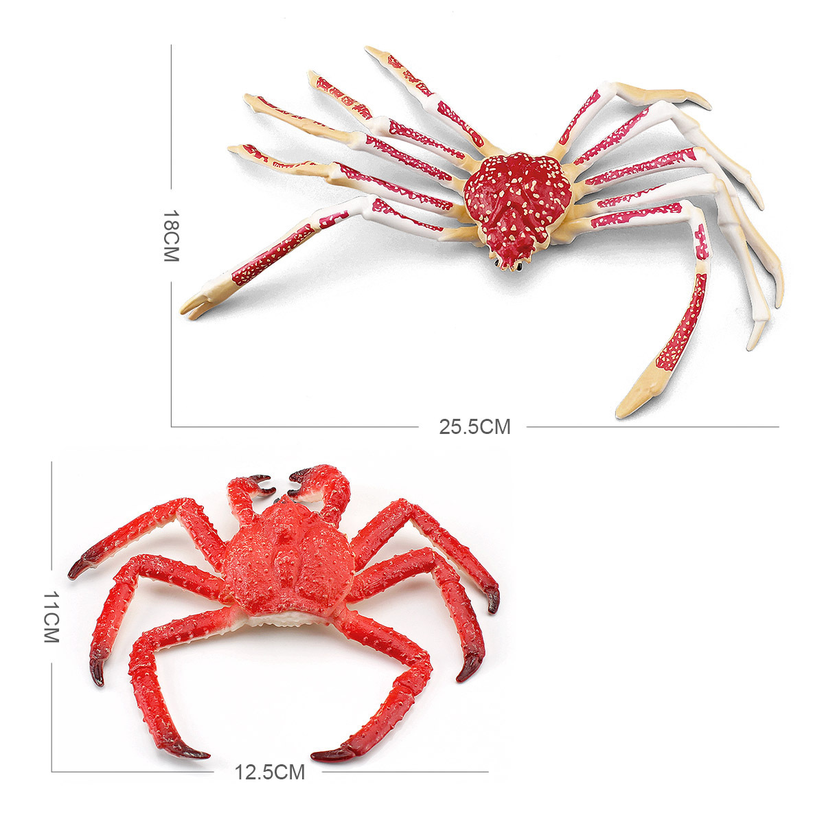 Simulación transfronteriza modelo de cangrejo de animales marinos niños cognitiva rey cangrejo araña cangrejo juguete estático decoración de escritorio