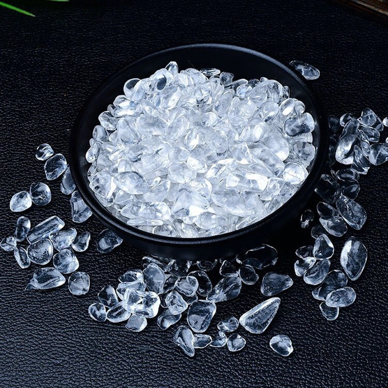 Natural High Quality White Crystal Gravel Ornaments Bracelet Jewelry Purified Degaussing Stone Crystal Pillow for Manza Gem