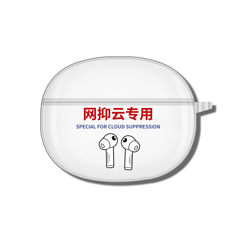 Adecuado para realme buds air3, funda para auriculares, funda protectora Bluetooth, carcasa suave transparente de TPU, patrón de impresión en color