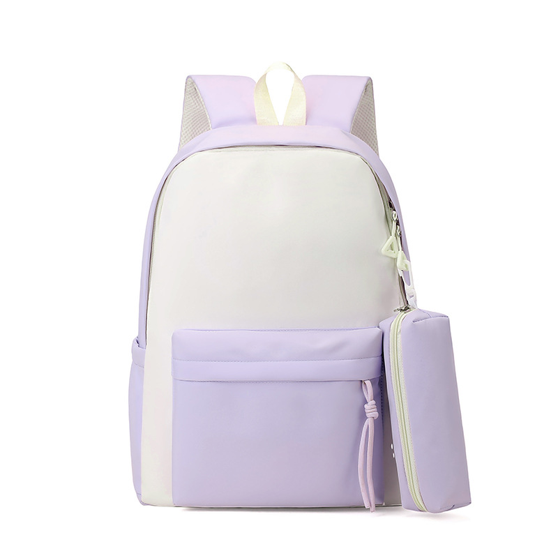 Mochila de estudiantes de secundaria, logotipo personalizado, mochila de viaje al aire libre coreana, mochila de gran capacidad para niños, mujer