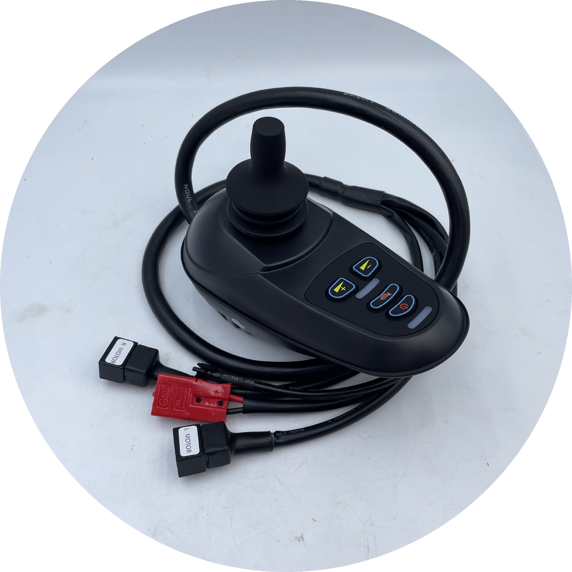 Handle with Rocker Controller Wholesale Bluetooth Wheelchair Electric Motor Wheelchair Younai Smart Brake Modified Cross-Border Electromagnet