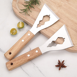Wooden Handle Shovel, Cleaning Knife, Stainless Steel Cement Shovel, Scraper, Shovel Tool, Decoration Shovel, Factory Direct Sale