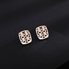 Earrings stainless steel, small accessory, simple and elegant design, light luxury style, wholesale