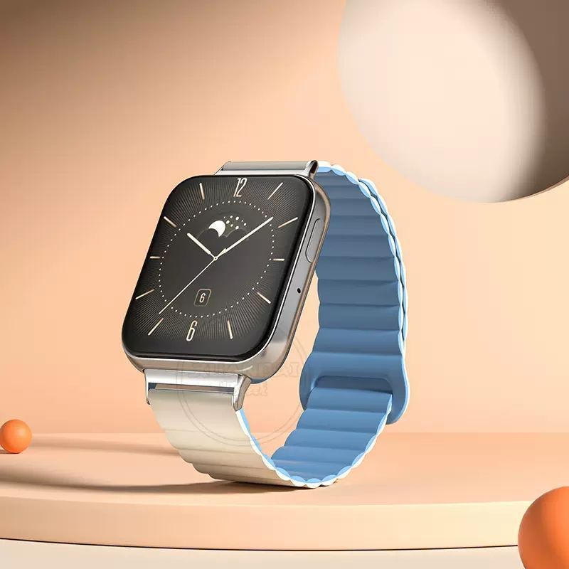 마그네틱 루프 스트랩 - 앤티크 화이트, 헤이즈 블루 - oppo watch1 41mm