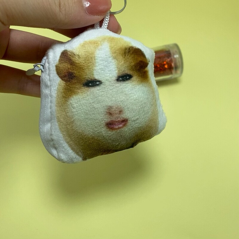 猪妞仙女下凡荷兰猪按压发声玩偶语音挂件可换电池毛绒包公仔饰品|undefined