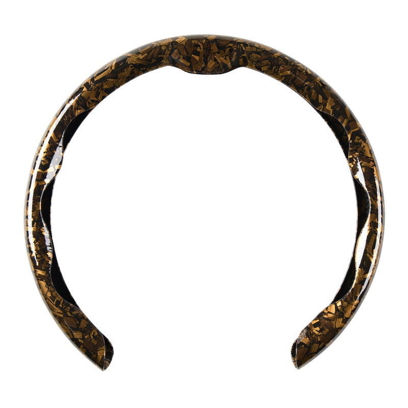 2025 new 5D headband forged carbon maple pattern card type car steering wheel cover factory direct sales of a generation of hair