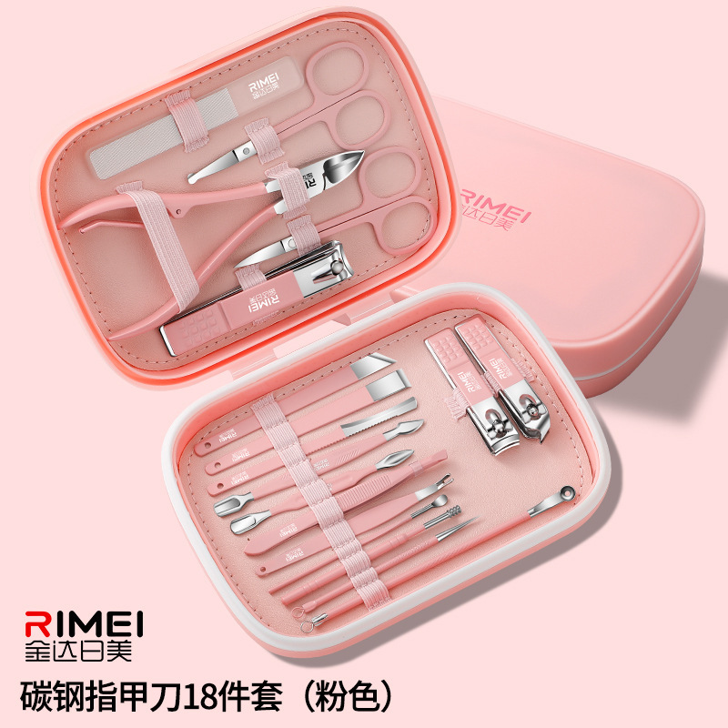 Uña cortadora de uñas conjuntos de pinzas de uñas conjuntos de cortador de uñas inclinado Jinda Rimei herramientas de cuchara de orejas pedicura doméstica image 12