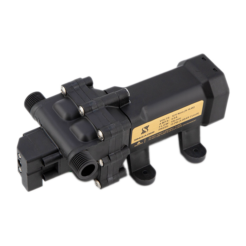 Sinleader Intelligent Pressure Switch Four-Cylinder Large Flow Pump 12V Sprayer High Pressure Diaphragm Water Pump