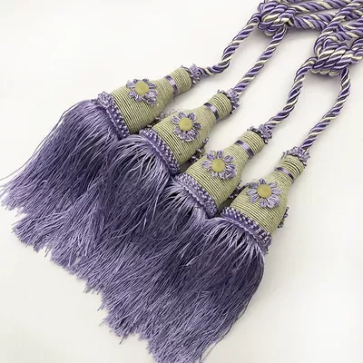 Trailer rope/net/strap: tie ball tie rope tie - one-5-pairs-flower-ball-blue-and-purple