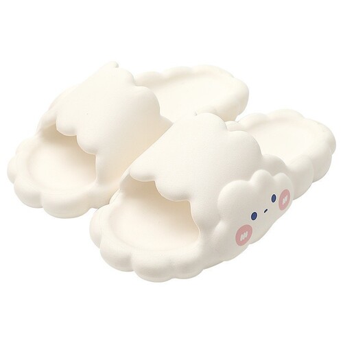 Cloud Slippers for Women - Summer Indoor Home Thick Sole Slipper with Foot-Massaging Feeling, Cute Silent Anti-Slip Cooling Slippers for Outdoor Wear