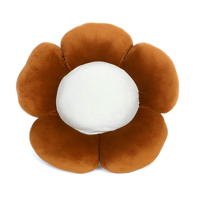 seat pillow comfortable pillow – Headrest - floral-lumbar-support-pillow-brown