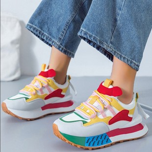 2024 New Flat Sports Shoes Casual Trendy Women's Shoes Foreign Trade Hot Style Yg-W101 Casual and Versatile