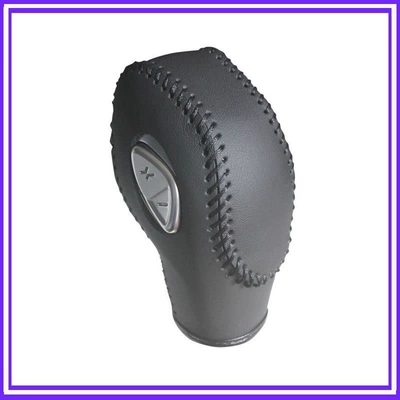 Sürətlər qutusu və əl tormozu başlıqları shift knob cover, Wingbo automatic - 15-19-ford-escort-black-leather-with-black-stitching-genuine-leather