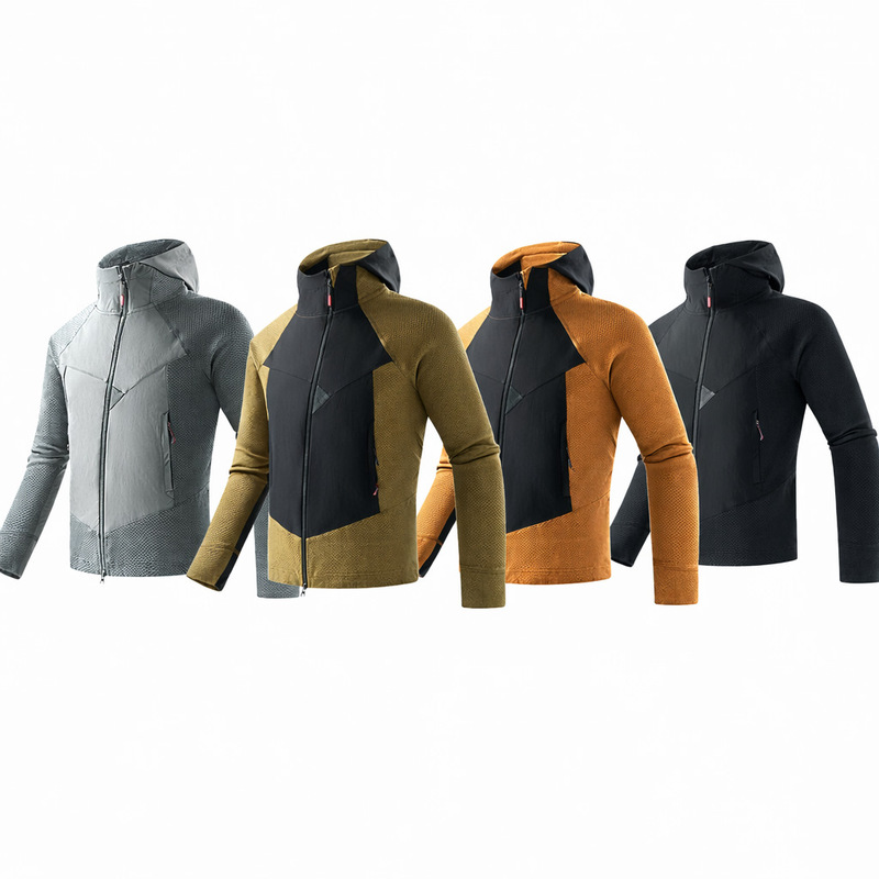 Rat Family Matching Style Couple's Spring Urban Outdoor Commuting Unisex Design Triangle Hooded Long-Sleeve Jacket C1414
