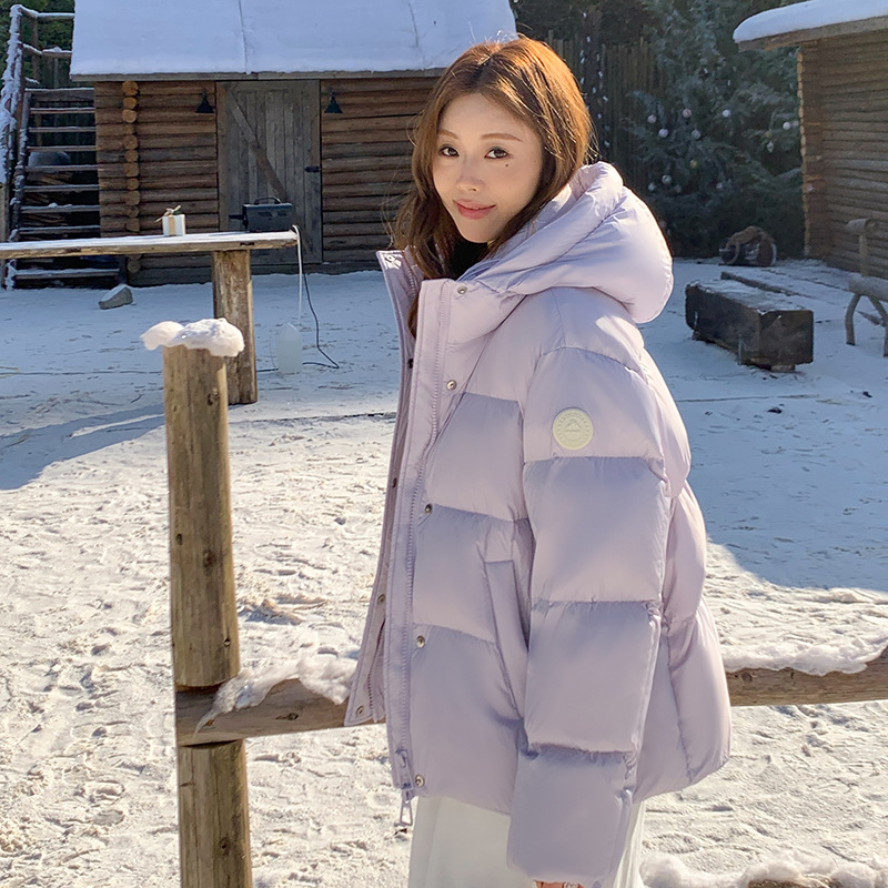短款泡芙棉衣女冬季小个子2025年新款超好看加厚保暖棉服连帽|undefined