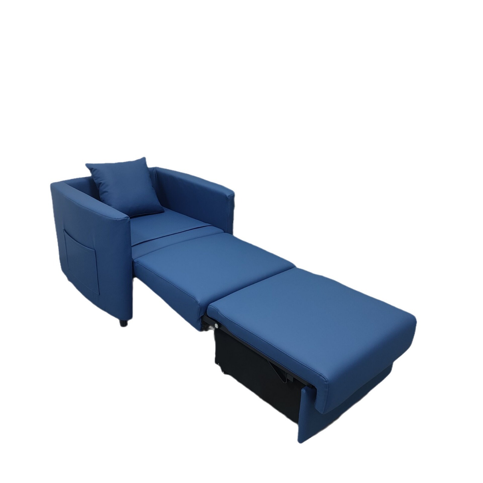 Almacenamiento plegable multifuncional de una sola persona balcón sofá cama de almuerzo tecnología tela de cuero silla de acompañamiento médico