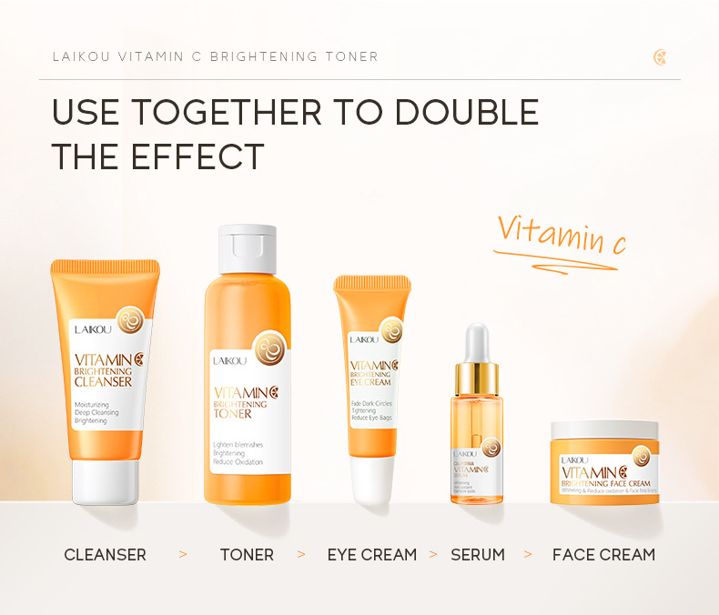 Cross-border LAIKOU Vitamin C Toner 100ml Hydrating and Moisturizing Toner Cosmetics Manufacturer Wholesale AliExpress undefined
