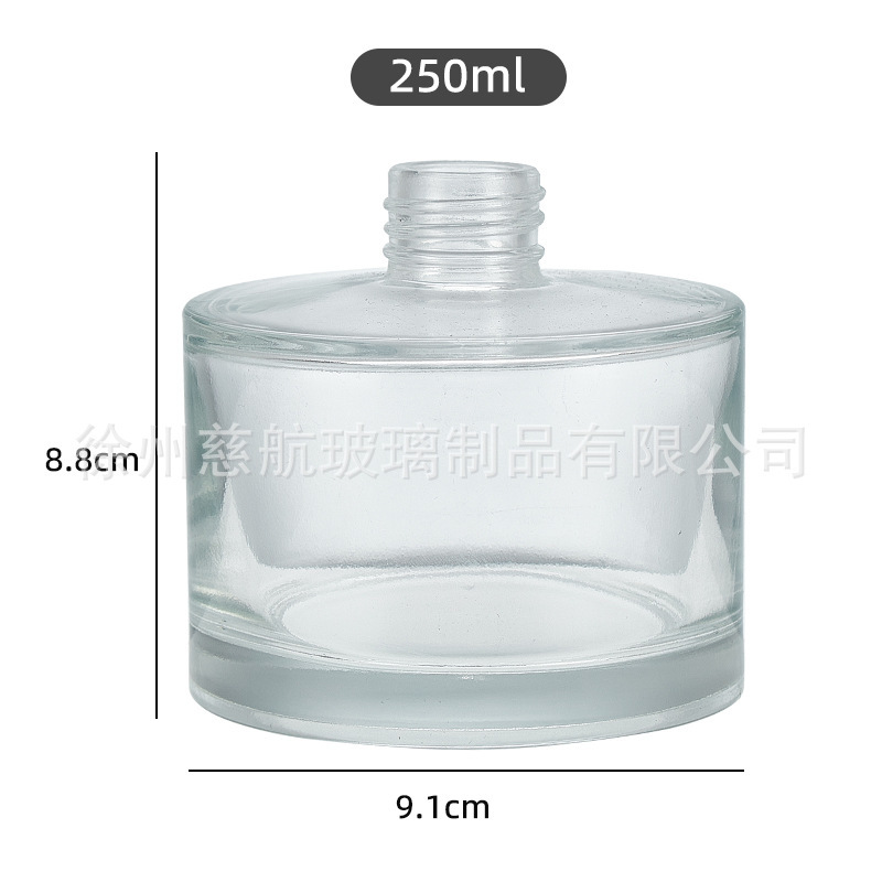 圆柱香薰瓶28牙口100ml200ml晶白料玻璃瓶香水瓶经典高颜值香水瓶|undefined