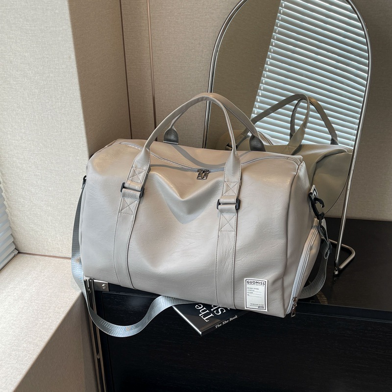 Bolsa de moda para salir, bolsa de ejercicio, bolsa de mano de separación seca y húmeda, bolsa de cuero para hombres, bolsa de viaje de gran capacidad para mujeres