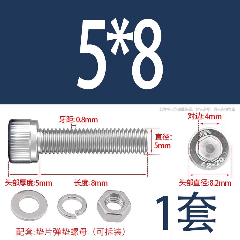304 acero inoxidable hexagonal socket tuerca junta conjunto alargado cilindro cabeza taza perno tornillo