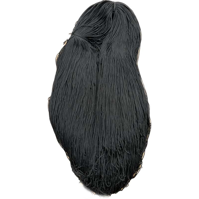 Suministro de stock PP cuerda de dibujo blanca y negra de polipropileno de cuatro agujas de cuerda joyería de juguetes de ropa de 1 mm cuerda trenzada de color