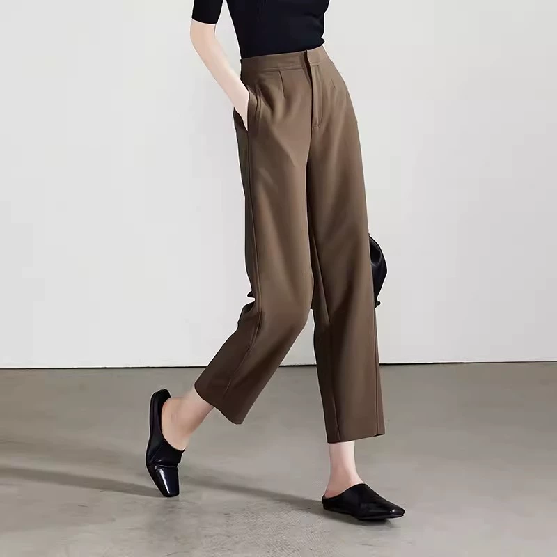 Брюки Sofsier с серпом женские 2023 осень Новые свободные укороченные Гаремные Брюки женские повседневные брюки