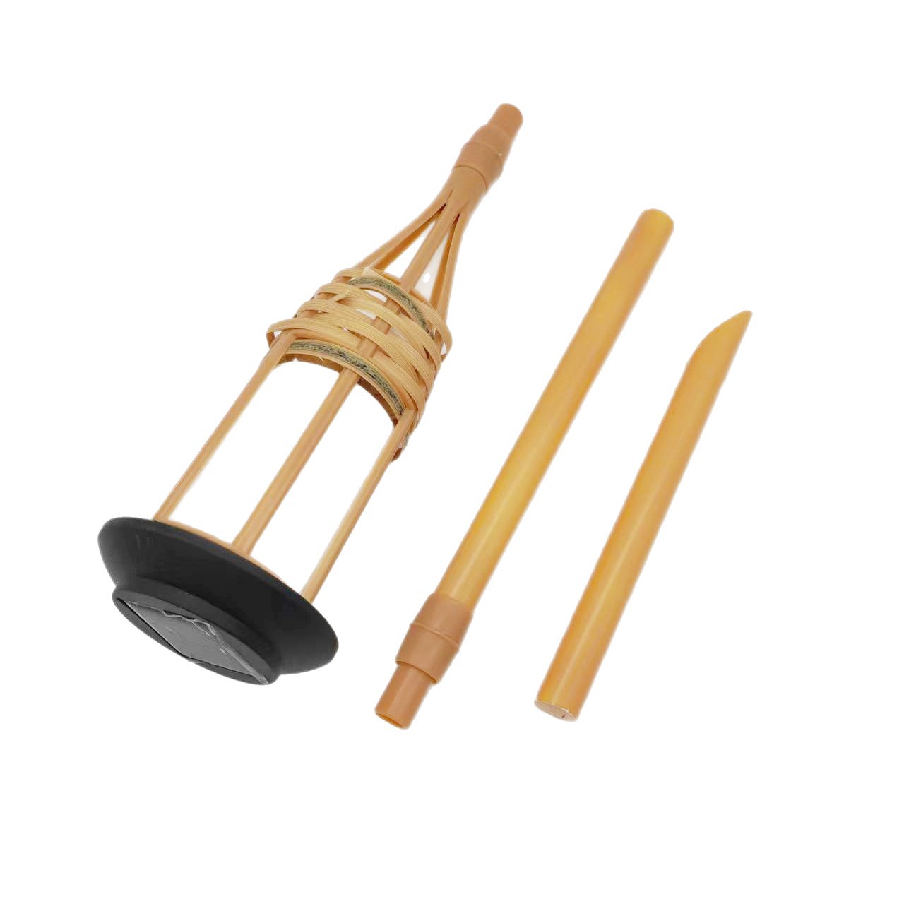 Lámpara de llama solar de bambú lámpara de simulación de bambú lámpara de césped llama solar fuente de la fábrica