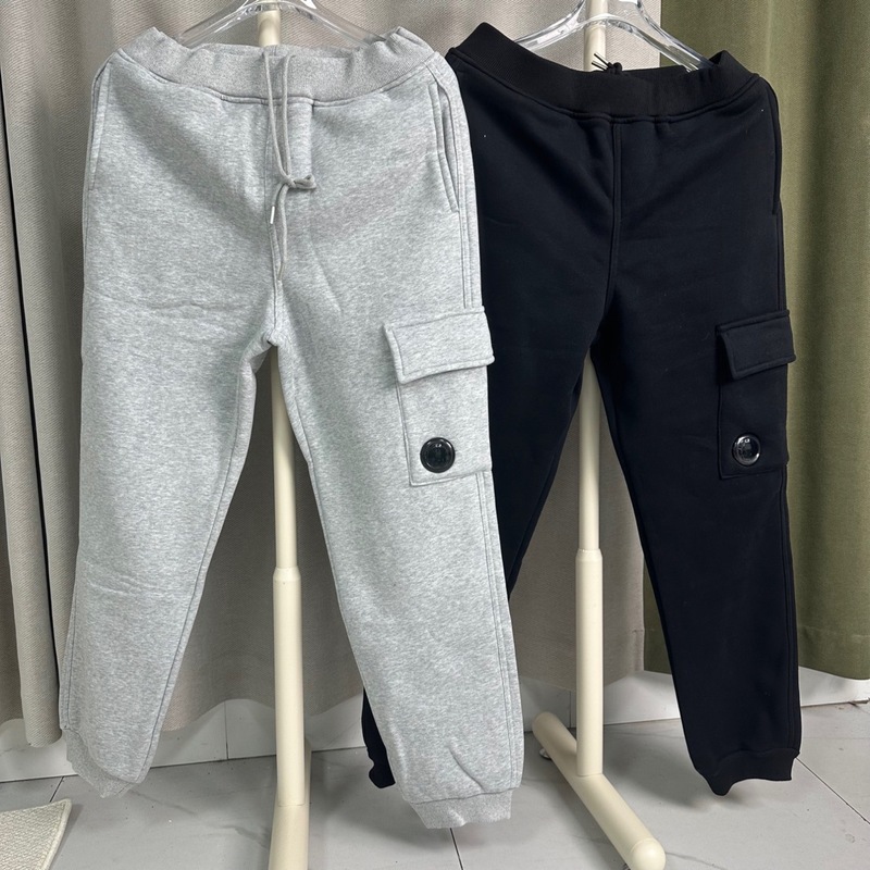 Cross-Border C.P European and American Functional Lens Design Niche Men's and Women's Loose Autumn and Winter Simple Pure Color Sports Pants and Sweatpants