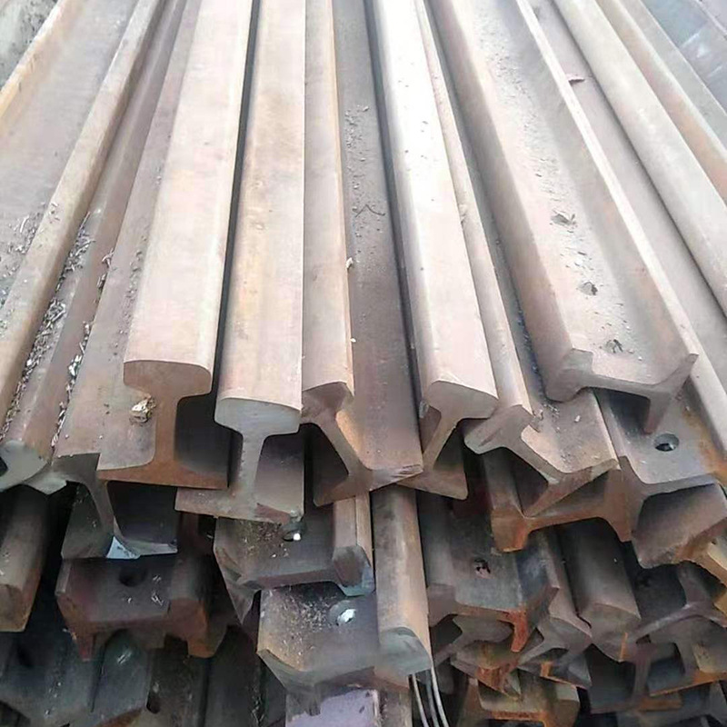 p50再用钢轨6.25米二手铁轨废旧钢轨p43二手钢轨可定尺打孔切割