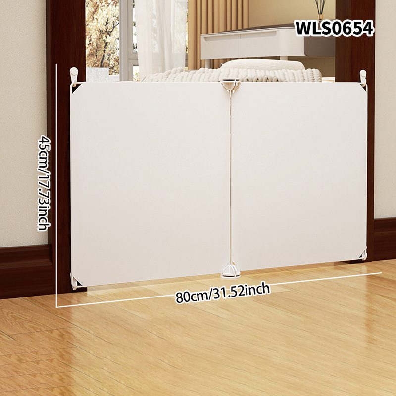 Pet Fence Dog Barrier Anti-Cat Door Railing Net Punch-Free Isolation Door Fence Balcony Guardrail Indoor
