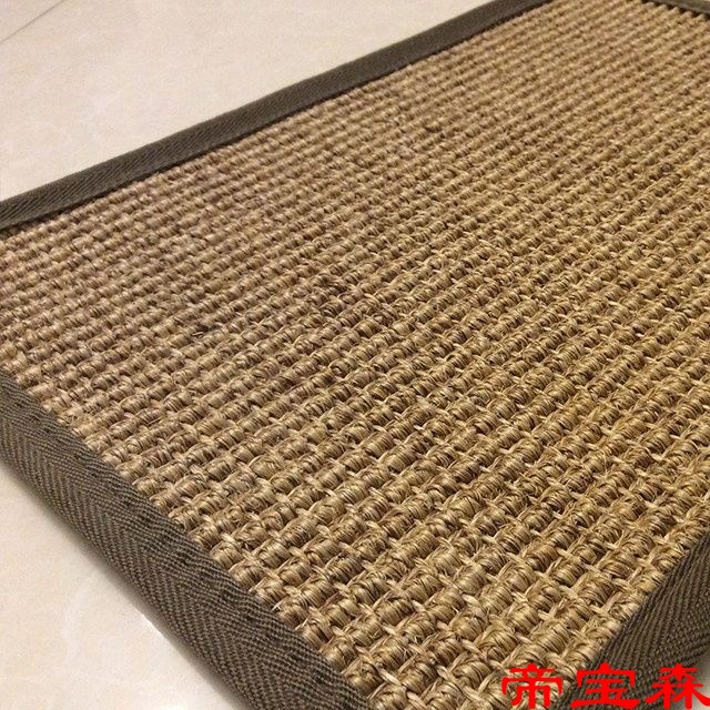 剑麻地垫入户门垫进门门口家用室内卫生间脚垫编织草编猫抓小地毯|ms