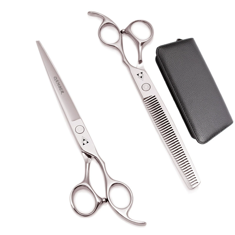 DAMBER haircut scissors flat cut teeth shear non-traceless teeth 10%-15%apprentice junior home hair kit