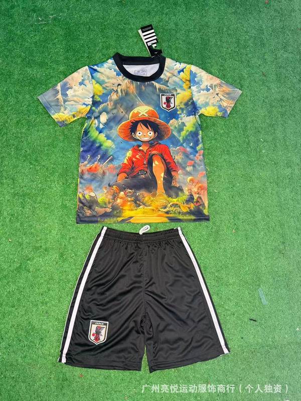 サッカーユニフォーム日本アニメワンピースドラゴンボールナルト超サイヤ人クレヨンしんちゃんシリーズ子供服|undefined