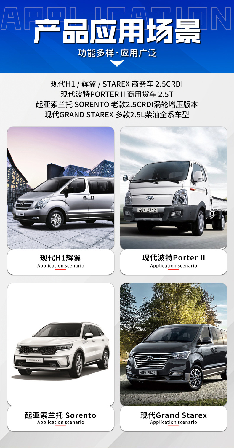 Customizable 2.5T diesel engine assembly suitable for Hyundai D4CB engine for Huiyi Sorento