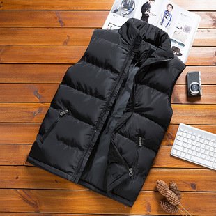 On behalf of men's cotton-padded jacket vest 2021 autumn and winter new thick warm fashion men's youth coat casual in stock