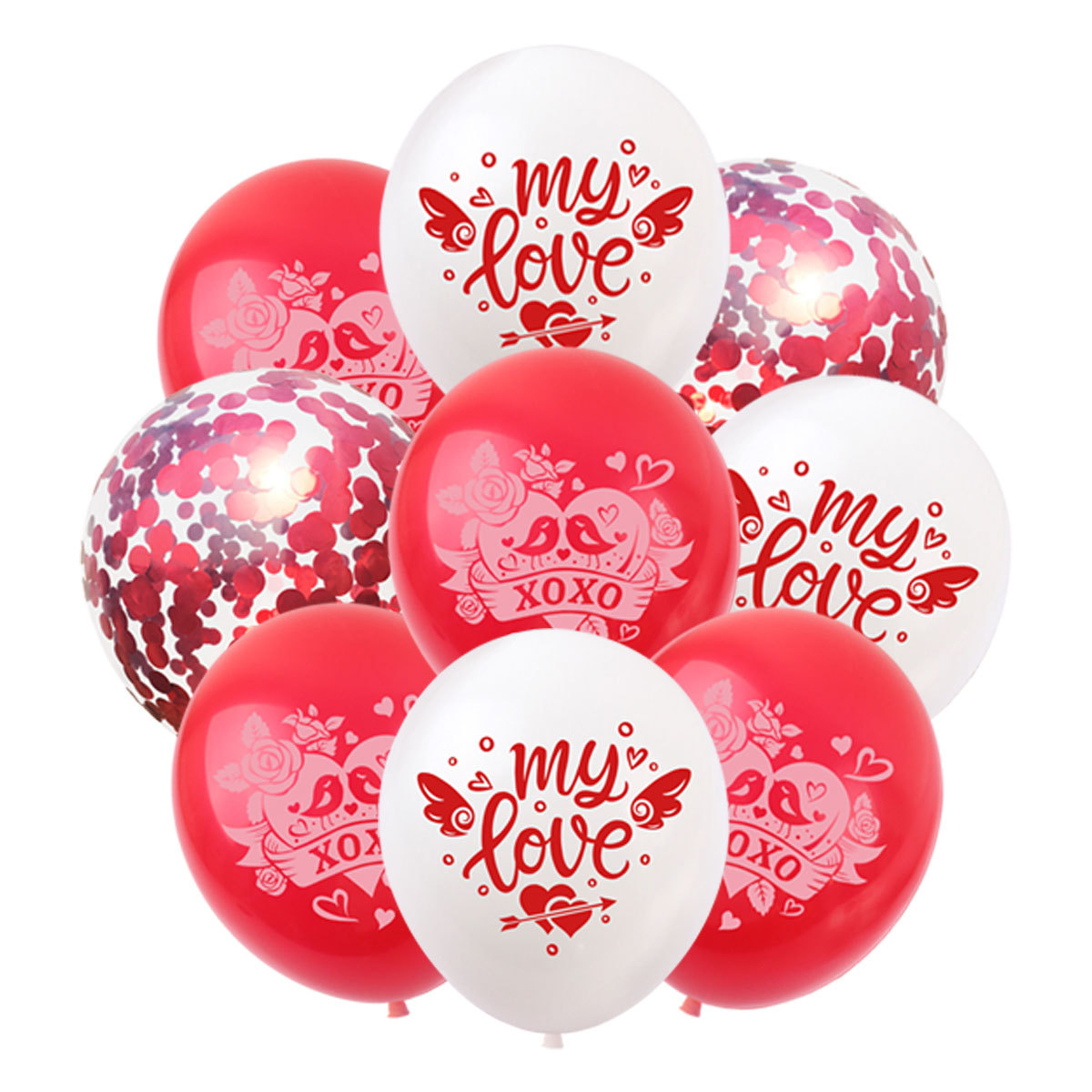 La Saint-valentin Romantique Sucré Lettre Forme De Cœur Papier Réunion De Famille Fête Festival Ballons Accessoires Décoratifs display picture 2