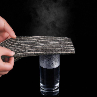 Summer cotton and linen women's pants, thin and loose harem pants, casual radish pants, linen vertical stripes, ankle-length 9/10 pants