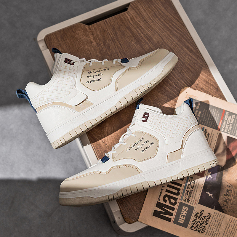 Zapatos altos para hombres 2023 nuevos zapatos de otoño e invierno para hombres zapatos casuales de invierno con forro polar para hombres