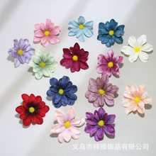 仿真樱花金丝樱花花头diy手工配件复古布艺花婚庆婚礼家居装饰