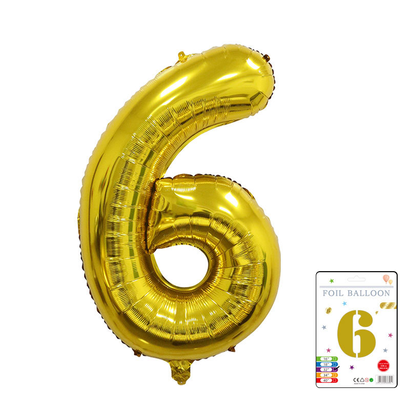 Globo digital de 32 pulgadas, embalaje de tarjeta de papel independiente, versión estadounidense, película de aluminio delgada, embalaje fino, papel de aluminio, globo de cumpleaños